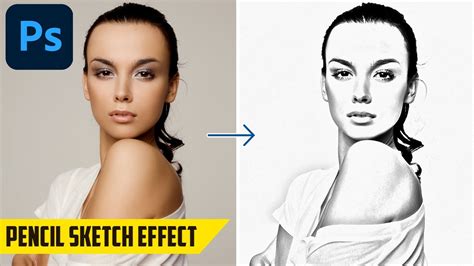 How To Create A Pencil Sketch Drawing Effect Photoshop Tutorial Youtube