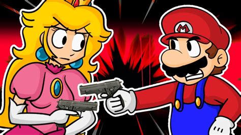 Mario And Peach Fight Eachother Youtube