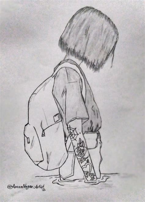 Sad Feeling Sketch Sad Boy Drawing