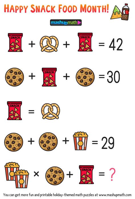 Free Math Brain Teaser Puzzles For Kids In Grades 1 6 To Celebrate