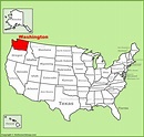 Washington (state) location on the U.S. Map