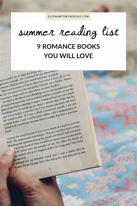 Summer Reading List 9 Romance Books You Will Love — Elephant On The