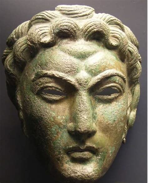 Alexander Type Face Mask From Strass Moos Munich Archeological Museum