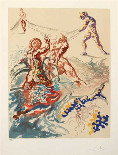 Aliyah Suite Let Them Have Dominion Lithograph Salvador Dali For Sale