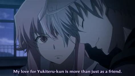 This Made Me Want To Ship Him And Yuuki After Aru Said This ｡ Mirai Nikki Yuno Anime