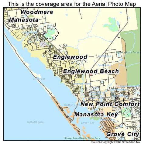 Aerial Photography Map Of Englewood Fl Florida