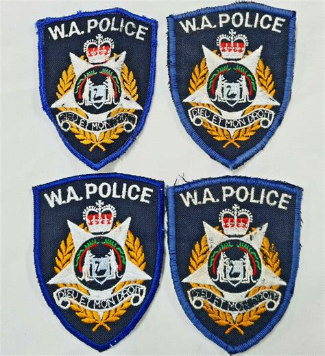 Post Ww2 Era Obsolete Western Australian Police Force Uniform Patches