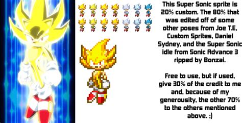Sonic X Super Sonic Sprite By Theknucklesmaing4 On Deviantart