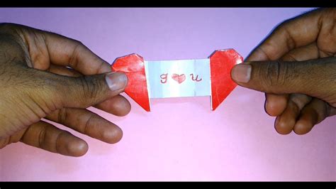 Origami Heart ️ With Message Youtube