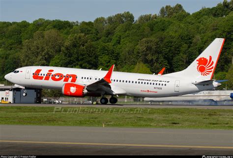 N1782b Lion Air Boeing 737 8 Max Photo By Preston Fiedler Id 947496