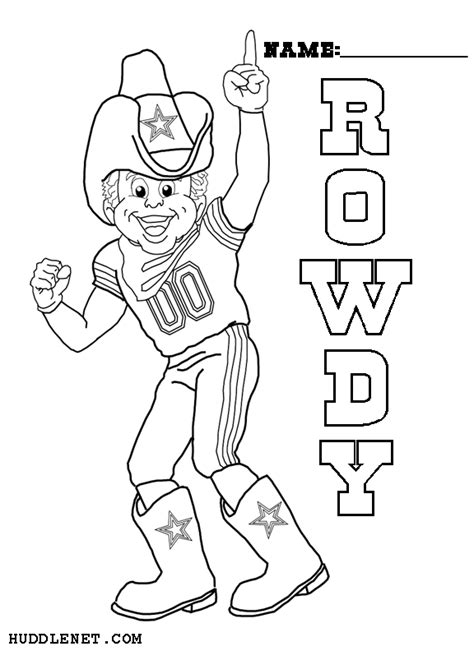 Dallas Cowboys Coloring Pages For Kids Home Sketch Coloring Page