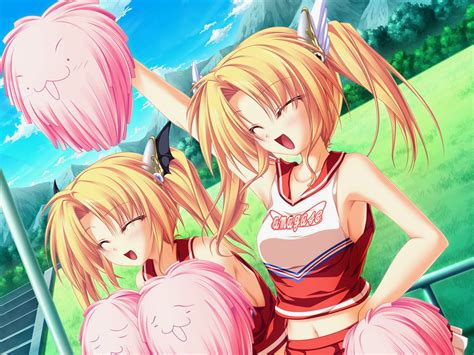twins blonde anime anime girls magus tale rena geminis nina geminis twintails artwork