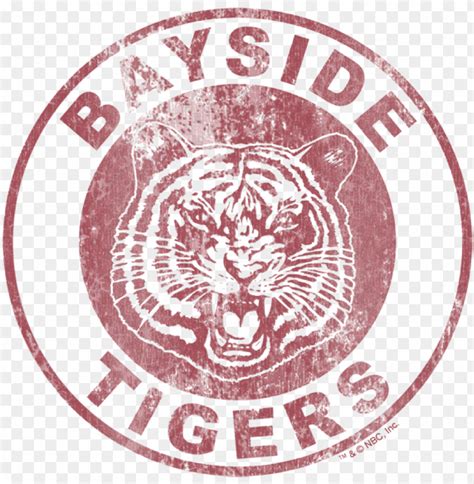 Saved By The Bell Tigers Mens V Neck T Shirt Bayside Tigers Logo Png