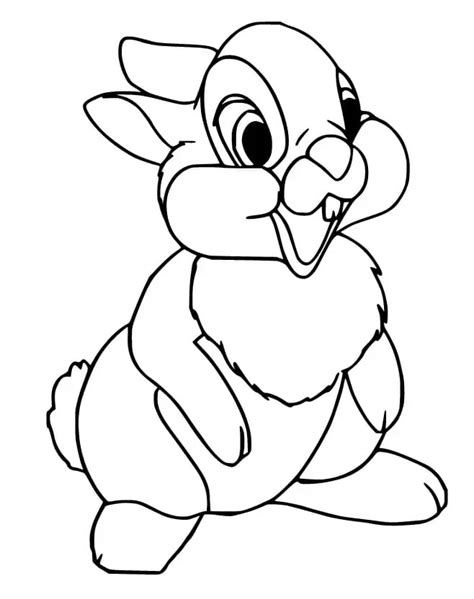 Cute Thumper Coloring Page Free Printable Coloring Pages For Kids