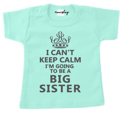 I Cant Keep Calm I Am Going To Be A Big Sister Momshop