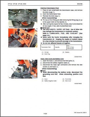 Kubota Stv32 Stv36 Stv40 Tractor Service Repair Workshop Manual Cd Stv
