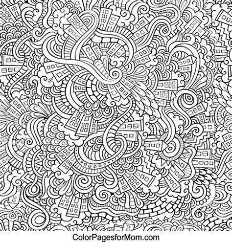 Doodles 27 Advanced Coloring Page