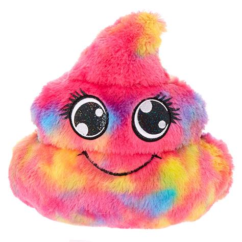 Emoji Poop Plush Pillow Pink Claires Us