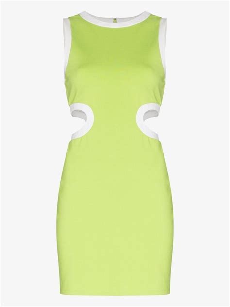 Womens Dresses Staud Dolce Cutout Mini Dress Green Don Shield