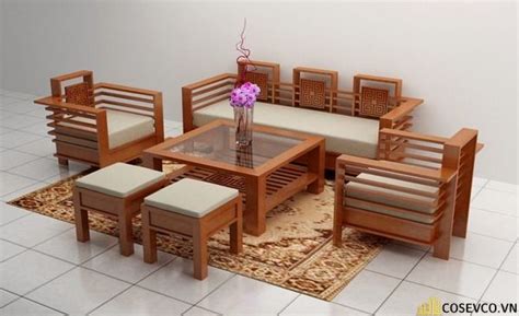 Top 50 mẫu bàn ghế gỗ phòng khách giá 2 triệu đẹp nhất