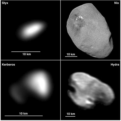 Kerberos is a small natural satellite of pluto, about 19 km (12 mi) in its longest dimension. Moons of Pluto