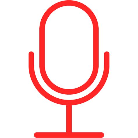 Red Microphone 5 Icon Free Red Microphone Icons