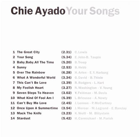 Yahooオークション 初盤 廃盤cd Chie Ayado 綾戸 智絵 Your Song