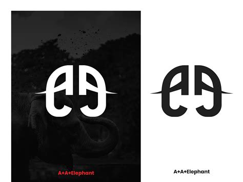 A and Elephant Logo Concept by Vivek Kesarwani on Dribbble gambar png