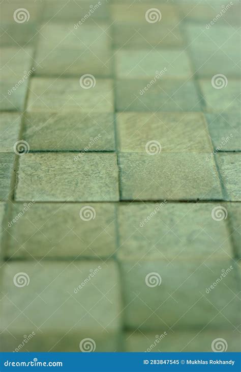 Gray Checkered Floor In Front Of The House Stock Image Image Of