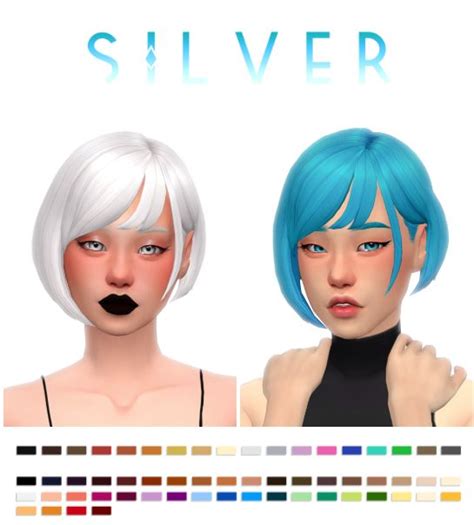 Sims 4 Cc Short Female Hair Maxis Match Meshbxe