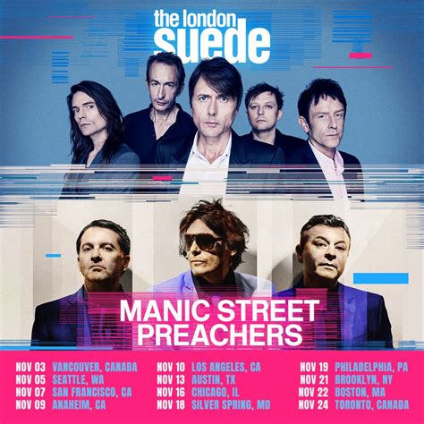 Suede And Manic Street Preachers Announce 2022 North American Tour
