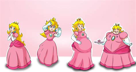 Fat Princess Peach Commissiontransformation By Kingsman Art On Deviantart