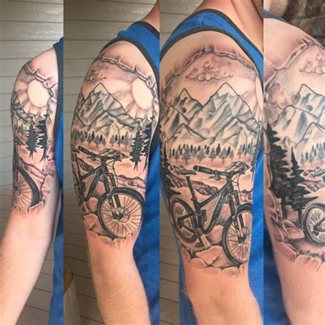 Finished My Mountain Bike Half Sleeve With Clint Big Brain West In