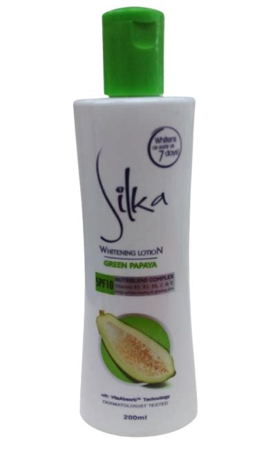 Silka Green Papaya Skin Whitening Lotion 20oml With Spf10 Lazada Ph