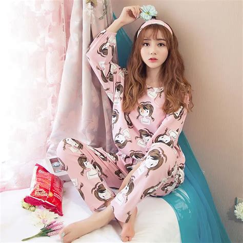Korea Pink Floral Summer Sexy Cotton Sleep Wear For Women Kawaii Pajamas Sets Sweet Robes