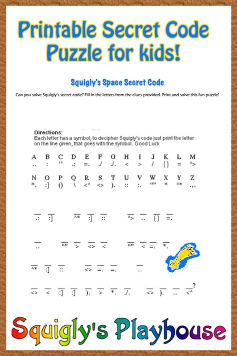 squiglys space secret code word puzzles  kids word games