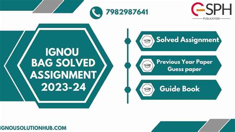 IGNOU BAG 1st Year Solved Assignment 2023 24 IGNOU Solved Assignment