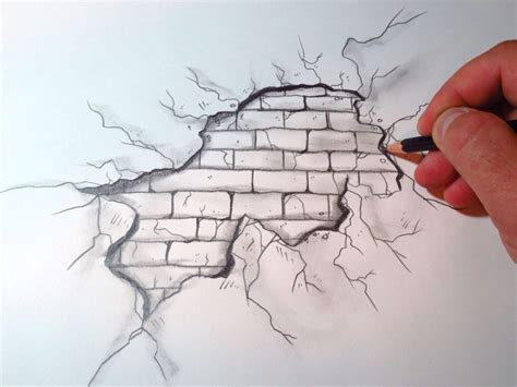 My Brick Wall Meaningful Drawings Wall Drawing Cool Easy Drawings