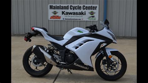 2017 kawasaki ninja 300 white abs in stock at motorcycle mall! SALE $4,399: 2015 Kawasaki Ninja 300 Pearl Stardust White ...