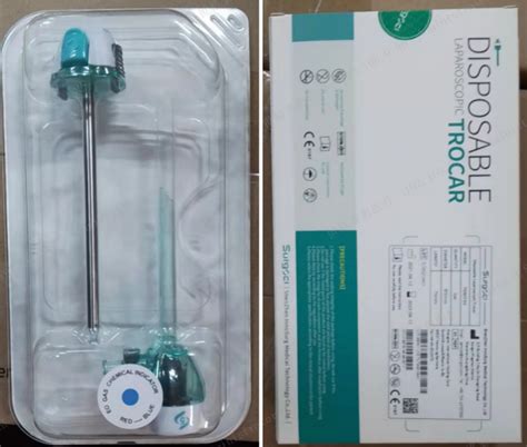 575mm Endopass Visible Plastic Trocar Disposable Laparoscopic Optical