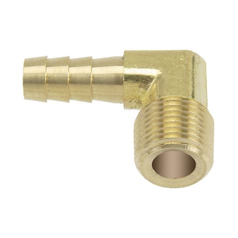 Brass Hose Barb With Male Npt Pipe Thread 90 Degree Elbow Atpro