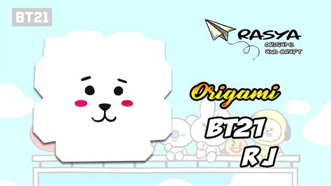 How To Make Origami Bt21 Rj Youtube