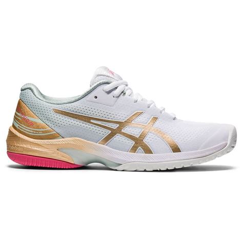 Asics Court Speed Ff Le Womens Tennis Shoe Whitechampagne Midwest