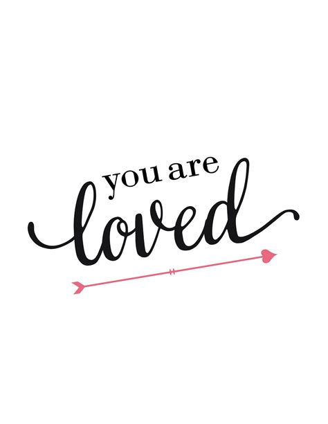 Free Printable Wall Art You Are Loved World Of Printables