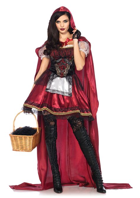 Little red riding hood gathered some stones and they filled the wolf's belly with them. Captivating Miss Red Riding Hood Costume