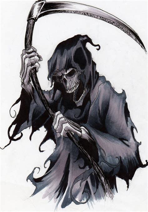 On Deviantart Grim Reaper Drawing