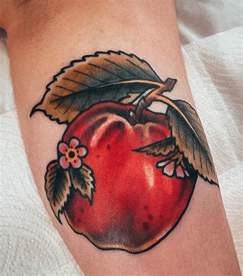 Top 100 Best Apple Tattoos For Women Sweet Fruit Design Ideas