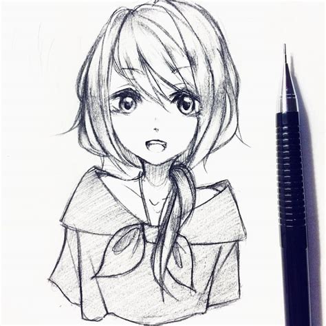 Easy Manga Drawing Girl Drmendne
