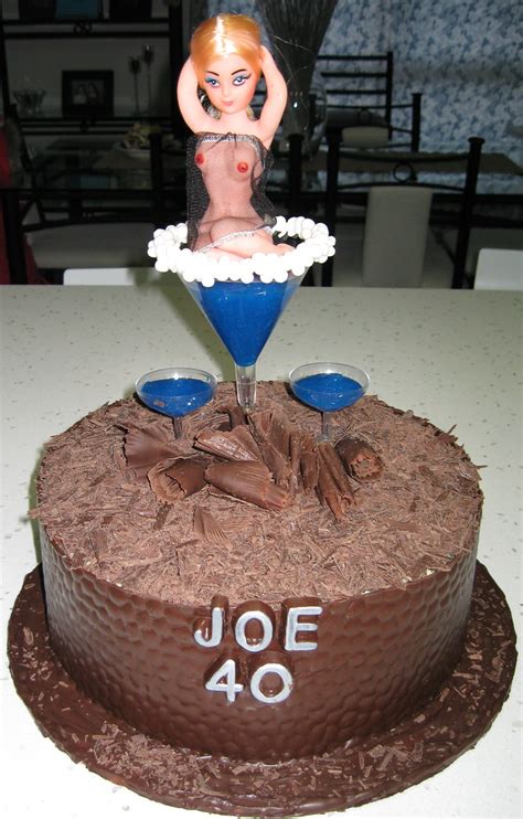 Joes 40th Birthday Naughty Cake My Work Friend Turned 40 Flickr