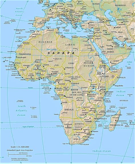 Mapa De Africa Para Imprimir Politico Fisico Con Nombres 2021 Images